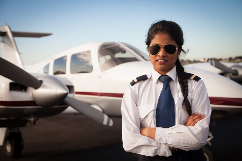 הודו מציגה: שיעור הנשים הטייסות בחברות תעופה מסחריות הגבוה ביותר. צילום: שאטרסטוק