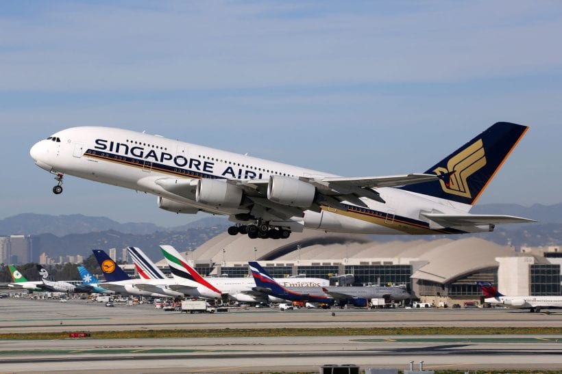 איירבוס A380 של סינגפור איירליינס. צילום: 123RF